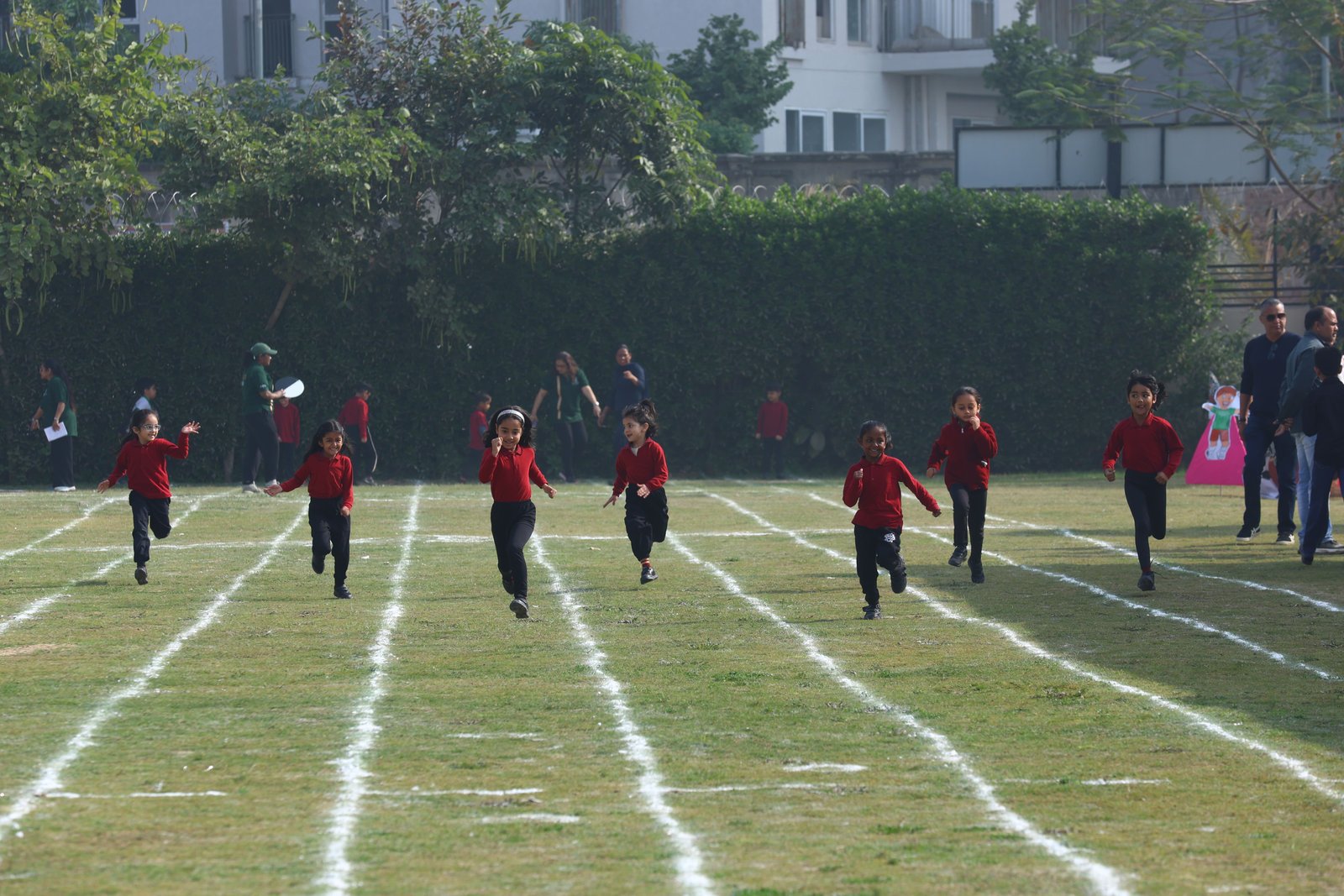 Students on sports day at DPS Gurugram Sector 67A