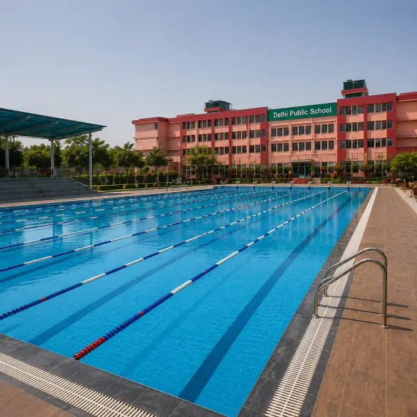 Olympic-size swimming pool on campus