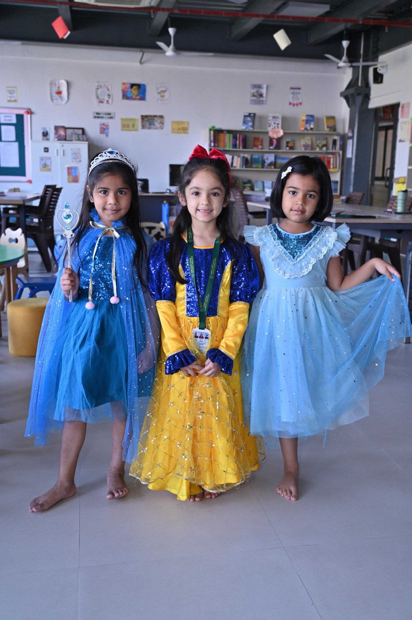 Students participating in theatre